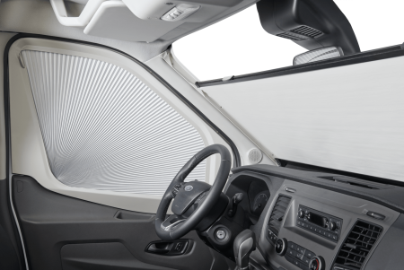 Dometic SP 400 side window darkening for Ford Transit (Ford Transit V363 facelift models available since June 2019).